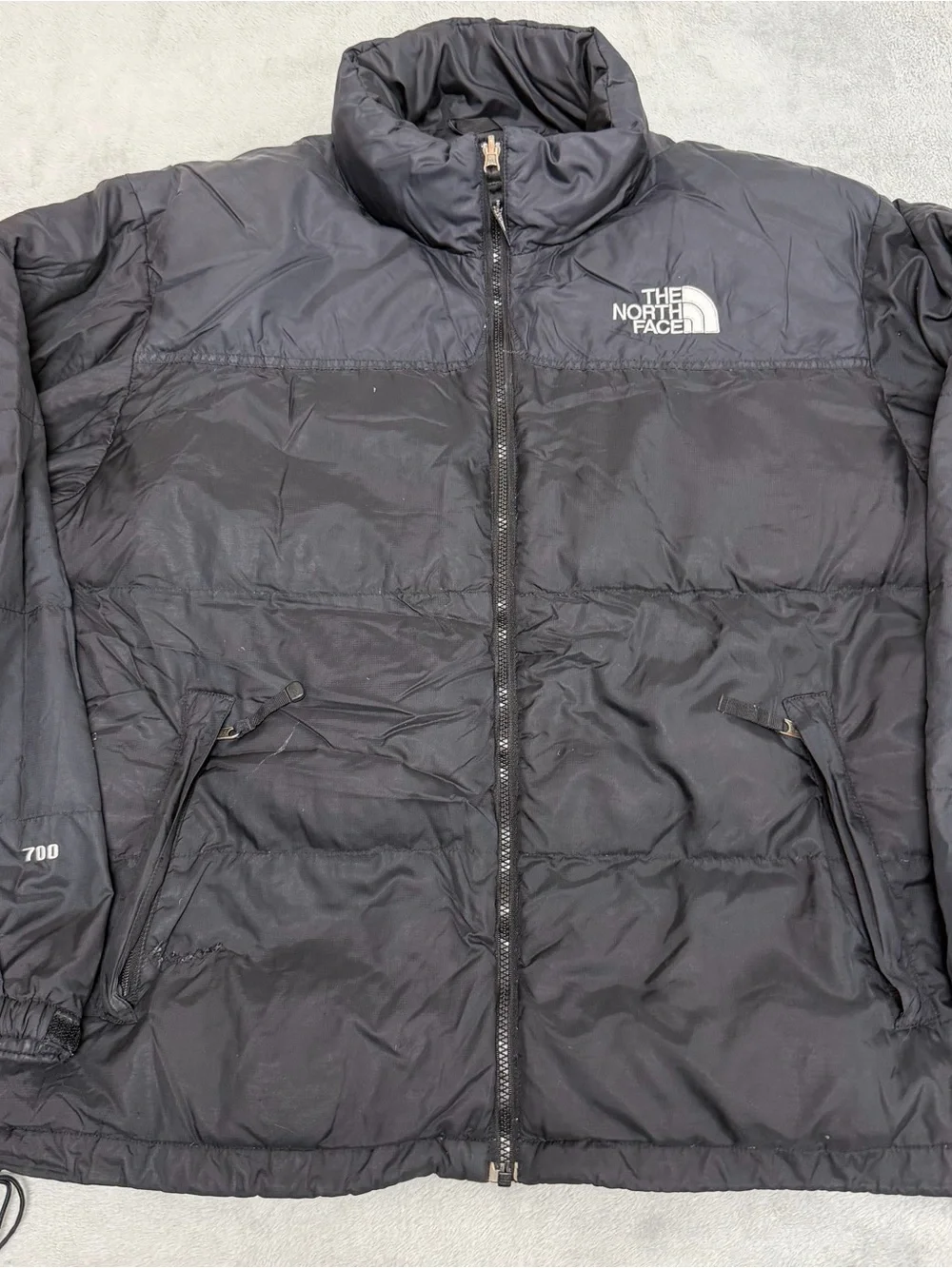Vtg The North Face 700 Goose Down Nuptse Puffer Jacket Coat Mens XL *FLAWS*